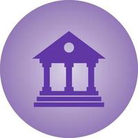 Beautiful Bank Vector Glyph Icon