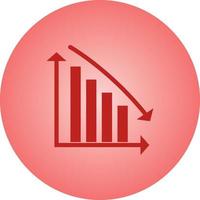 Beautiful Descending bar Vector Glyph icon