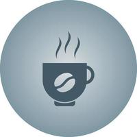 Beautiful Hot Tea Vector Glyph icon