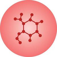 Beautiful Molecules Vector Glyph icon