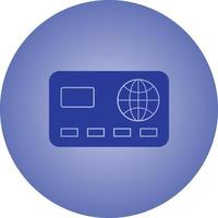 Beautiful Debit card Vector Glyph icon