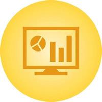 Beautiful Business chart Vector Glyph icon