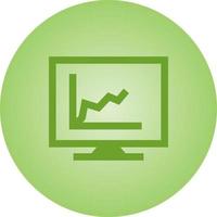 Beautiful Chart Vector Glyph icon