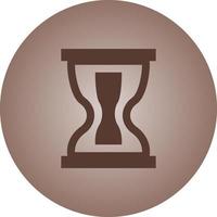 Beautiful hourglass Vector Glyph icon