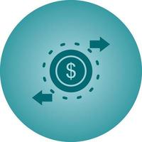 Beautiful Money circulation Vector Glyph icon