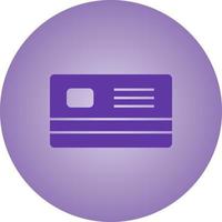 Beautiful Debit card Vector Glyph Icon