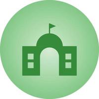 Beautiful University Vector Glyph Icon