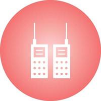 hermoso icono de vector de glifo de walkie talkie