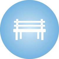 Beautiful Bench Glyph Vector Icon