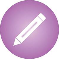 Beautiful Pencil Glyph Vector Icon