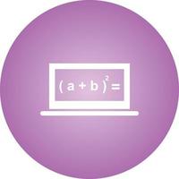 Beautiful Online Formula Glyph Vector Icon