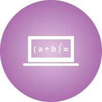 Beautiful Online Formula Glyph Vector Icon