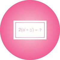 Beautiful Solving Formula Glyph Vector Icon