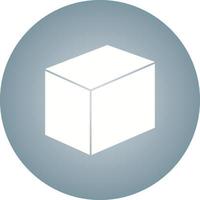 Beautiful Cube Glyph Vector Icon