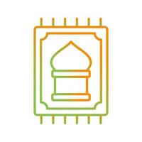 Prayer Rug Vector Icon