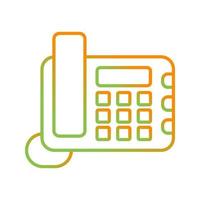 Land Line Phone Vector Icon