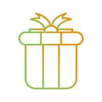 icono de vector de caja de regalo