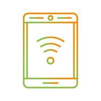 Phone With Signal Vector Icon