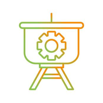 Setting Presentation Vector Icon