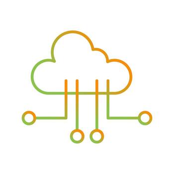 Cloud Computing Vector Icon