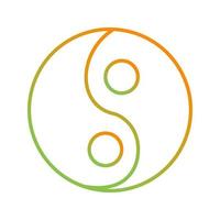 Yin Yang Vector Icon