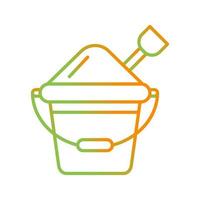 Sand Bucket Vector Icon