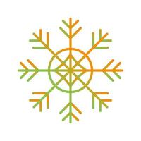 icono de vector de copo de nieve