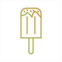 Beautiful Ice lolly Line Vector Icon