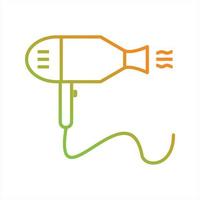 Beautiful Hair Dryer Line Vector Icon