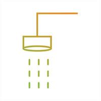 Beautiful Shower Line Vector Icon