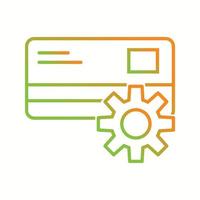 Beautiful Payment settings vector line icon