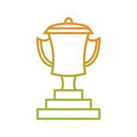 Beautiful Trophy vector line icon