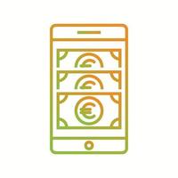 Beautiful Online transaction vector line icon