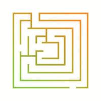 Beautiful Maze vector line icon