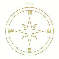 Beautiful compass vector line icon