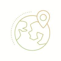 Find on Maps line icon vector