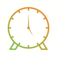 hermoso icono de línea de vector de reloj