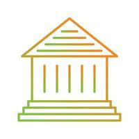 Beautiful bank Vector line icon