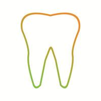 Beautiful teeth vector line icon