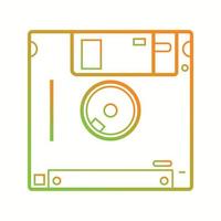 Beautiful Diskette vector line icon