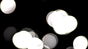 Shimmering Bokeh Light Circles Overlay video