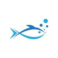 Fish logo template vector