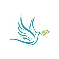 Bird wing Dove icon Template vector illustration