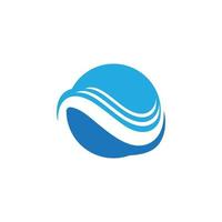 Water wave icon vector