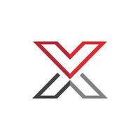icono de vector de plantilla de logotipo de letra x