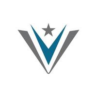 V Letter Logo Template vector