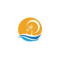 Water wave icon vector