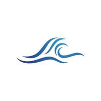 Water wave icon vector