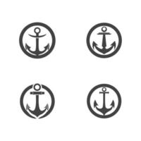 Anchor icon Logo Template vector