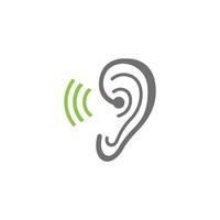 Hearing Logo Template vector